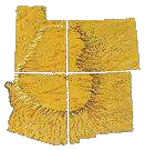 Karte vom Colorado-Plateau am Vierlndereck